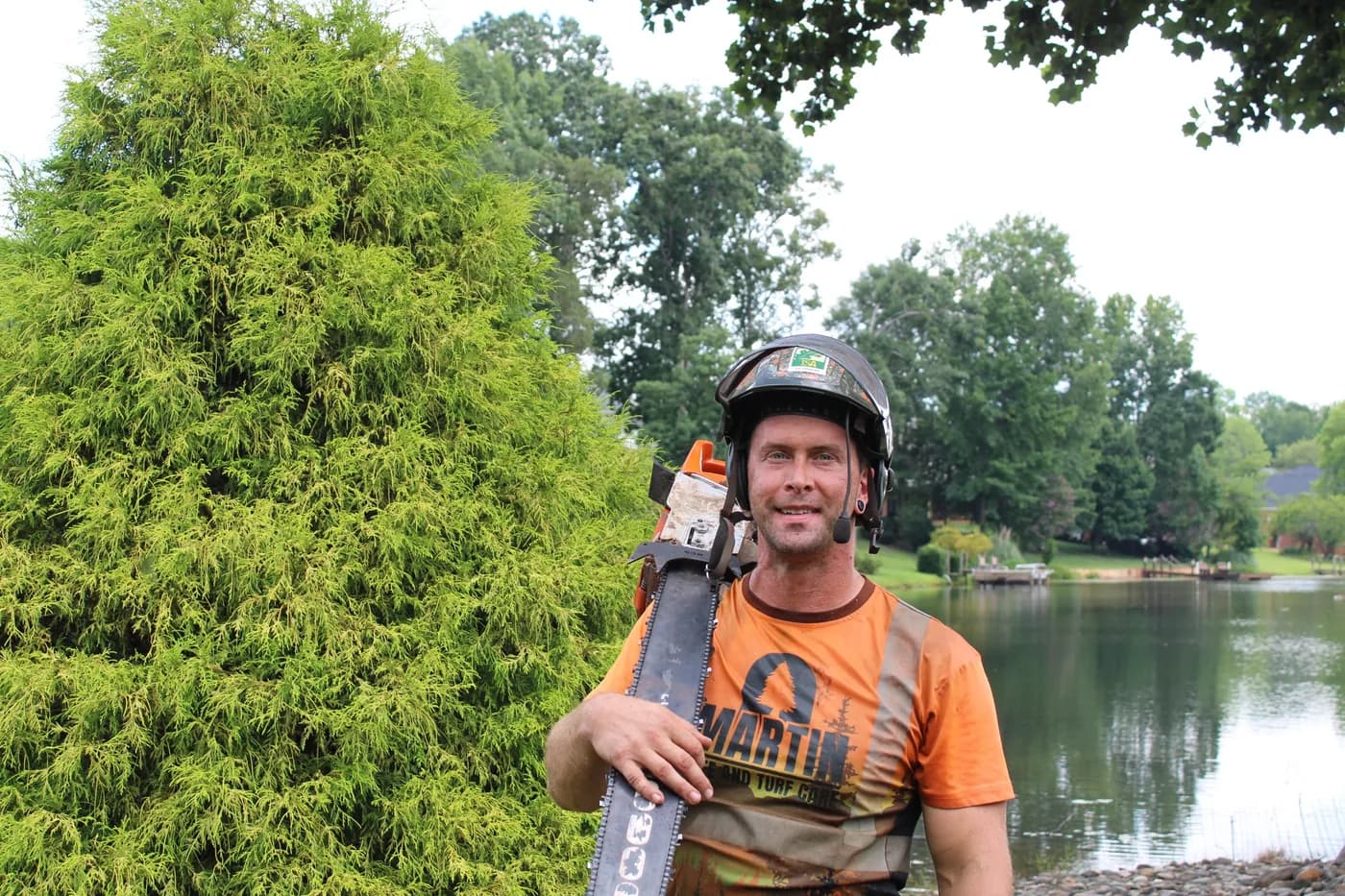 James Martin, ISA Certified Arborist and owner of Martin Tree and Turf Care, in the field in Upstate South Carolina