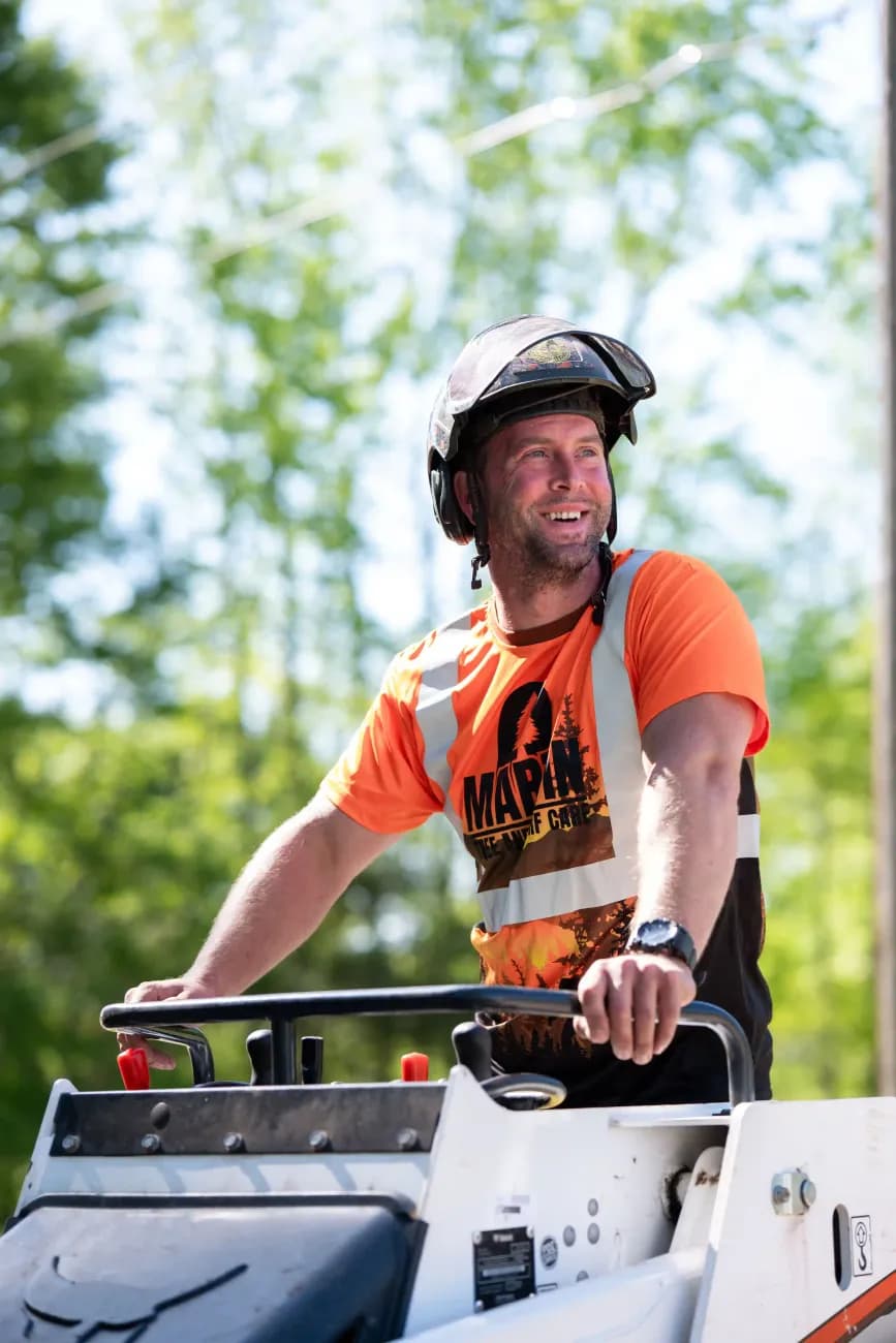 James Martin of Martin Tree and Turf Care on a job in Upstate SC